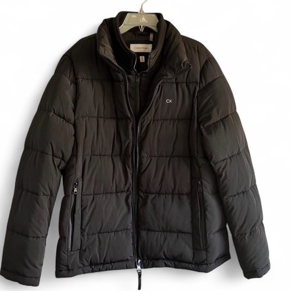 Calvin Klein Black Puffer Jacket - Picture 1 of 9